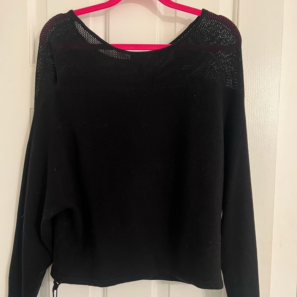 State Cashmere black sweater, NWT